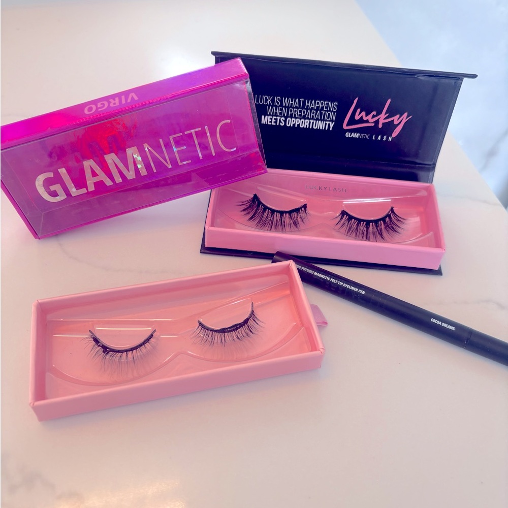 Gorgeous Glamnetic magnetic lashes x2